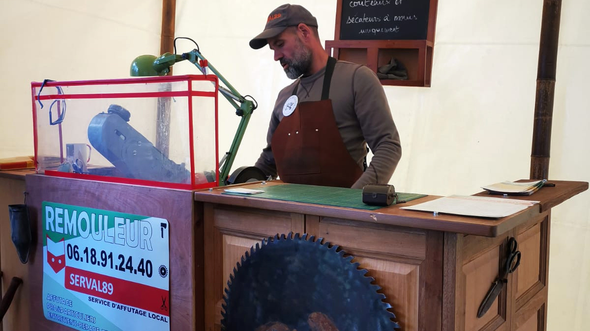 Frédéric au travail